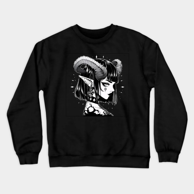 Femme Fatale Demon Crewneck Sweatshirt by DarkSideRunners